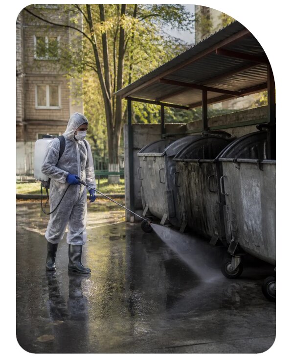 Дезинфекция контейнерной площадки в Тобольске — от 3050 р. | Сенат-Тбл